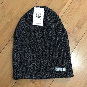 Black Sparkle Neff Beanie